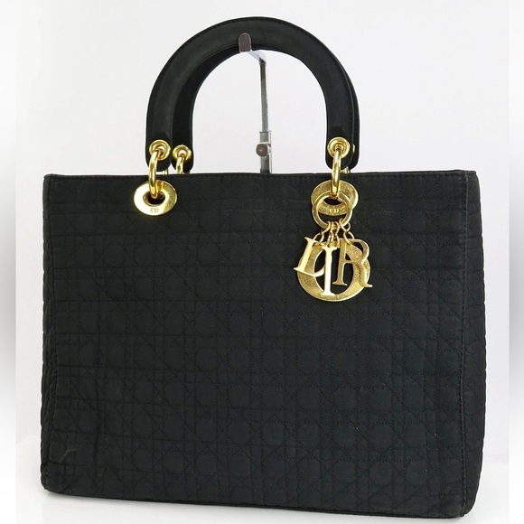 Dior Handbags - Dior Black Tote with Gold Accents